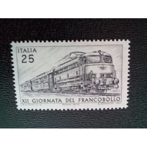 Timbre Italie Yt 1065 Train Postal - Locomotive Électrique E444 1970 ( 1 010904 )