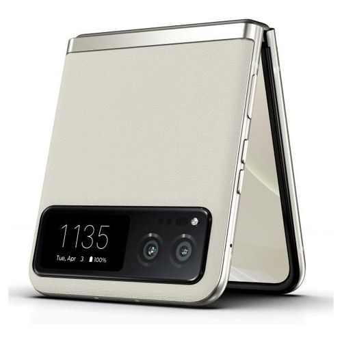 Motorola razr 40 6.9" Double SIM Android 13 5G USB Type-C 8 Go 256 Go 4200 mAh Couleur vanillée