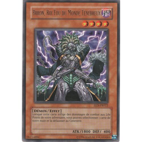 Carte Yu-Gi-Oh! "Brron, Roi Fou Du Monde Ténébreux" Rare Een-Fr022