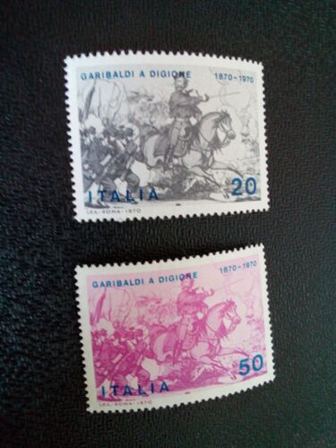 Timbre Italie Yt 1055 - 1056 Séries: Centenaire De La Participation De Garibaldi À La Guerre Franco-Prussienne 1970 ( 1 010904 )