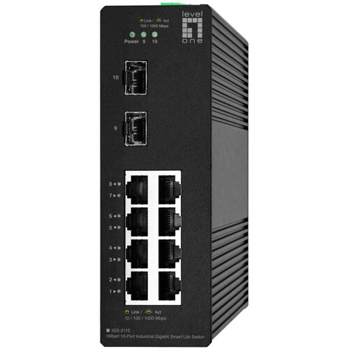LevelOne IGS-2110 commutateur réseau Géré L2 Gigabit Ethernet (10/100/1000) Noir