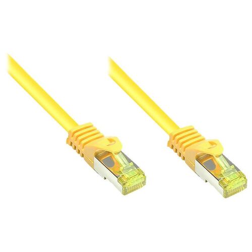 Alcasa Cat7 10m câble de réseau Jaune S/FTP (S-STP)