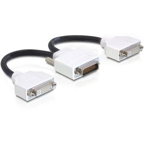DeLOCK 65281 câble vidéo et adaptateur 0,2 m DMS 2 x DVI Noir