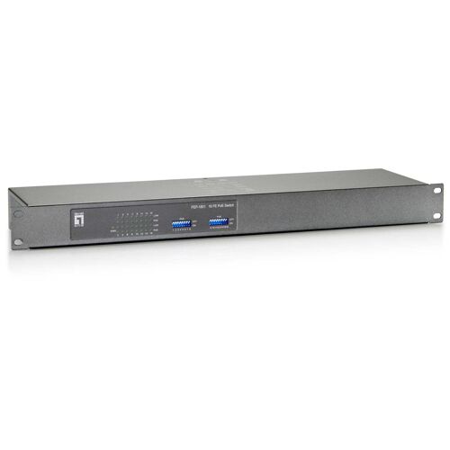 LevelOne FEP-1601W120 commutateur réseau Fast Ethernet (10/100) Connexion Ethernet, supportant l'alimentation via ce port (PoE) Gris