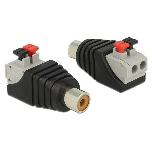 DeLOCK 65565 changeur de genre de câble RCA Noir, Gris, Rouge
