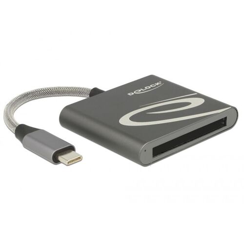 DeLOCK 91745 lecteur de carte mémoire USB 3.2 Gen 1 (3.1 Gen 1) Type-C Noir, Argent