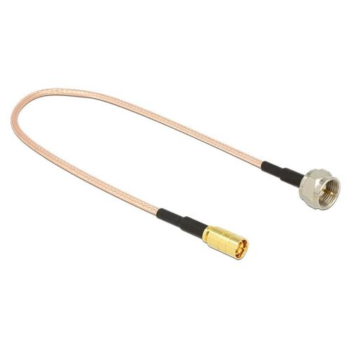 DeLOCK 0.25m F/SMB câble coaxial RG-316 0,25 m Noir