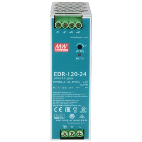 LevelOne POW-2441 unité d'alimentation d'énergie 120 W Couleur menthe, Argent