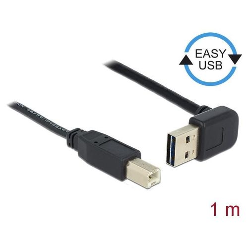 DeLOCK 85558 câble USB USB 2.0 1 m USB A USB B Noir