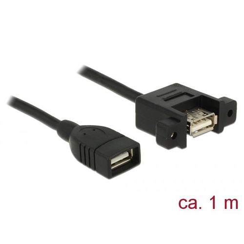 DeLOCK 85460 câble USB USB 2.0 1 m USB A Noir