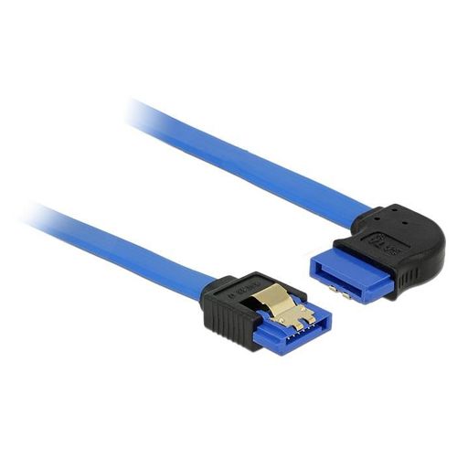 DeLOCK 84989 câble SATA 0,2 m SATA 7-pin Noir, Bleu
