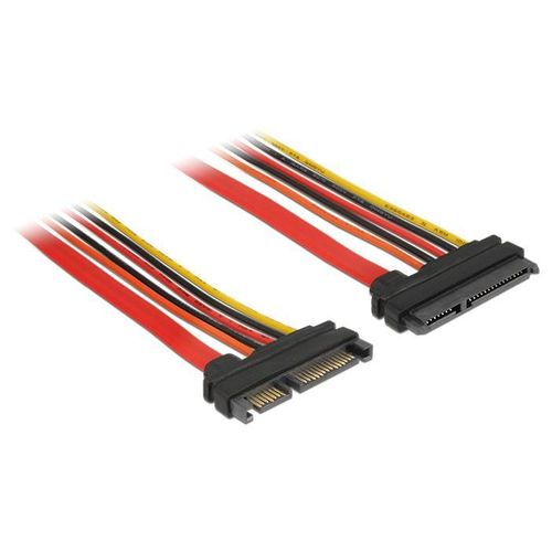 DeLOCK 84921 câble SATA 1 m SATA 22-pin Noir, Orange, Rouge, Jaune