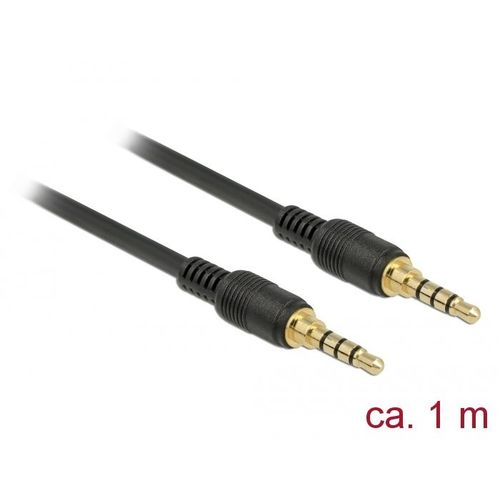 DeLOCK 85595 câble audio 1 m 3,5mm Noir