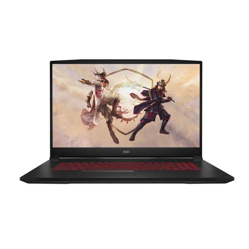 MSI Gaming GF76 12UGS-448XES Katana Intel Core i7 i7-12700H Ordinateur portable 43,9 cm (17.3") Full HD 16 Go DDR4-SDRAM 512 Go SSD NVIDIA GeForce RTX 3070 Ti Wi-Fi 6 (802.11ax) Noir