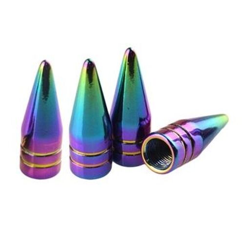 Bouchons De Valve De Pneu Schrader En Métal, 4 Pièces, Cône De Vélo 1 Yd10635
