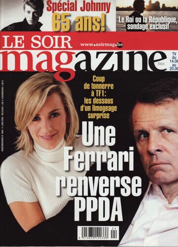 Le Soir Magazine (Edition Belge) / 11-06-2008 N°3964 : Johnny Hallyday (10p) Laurence Ferrari (3p)