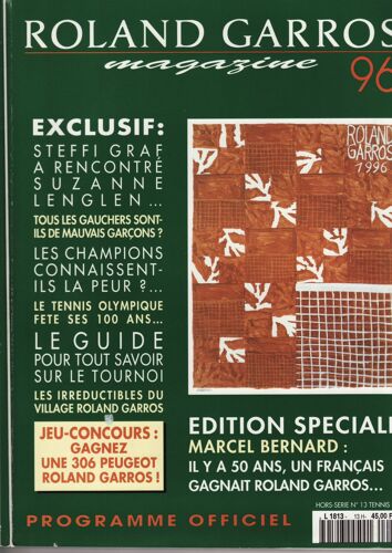 Roland Garros / 1996 N°13 : Stefi Graf / Suzanne Lenglen (5p) -