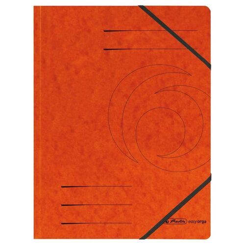 Herlitz 972463 Fichier Carton Orange A4