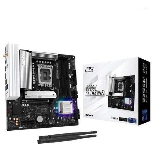 Asrock B860M Pro RS WiFi Intel B860 LGA 1851 (Socket V1) micro ATX