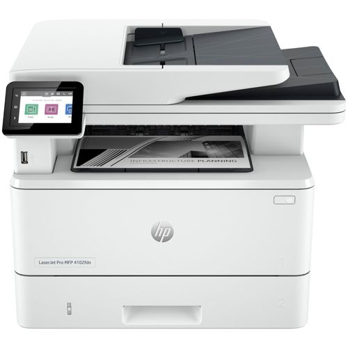 HP LaserJet Pro 4102fdn Multifunction Noir et blanc Imprimante, Ethernet uniquement; Copieur, Scanner