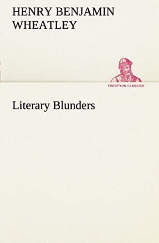 Literary Blunders