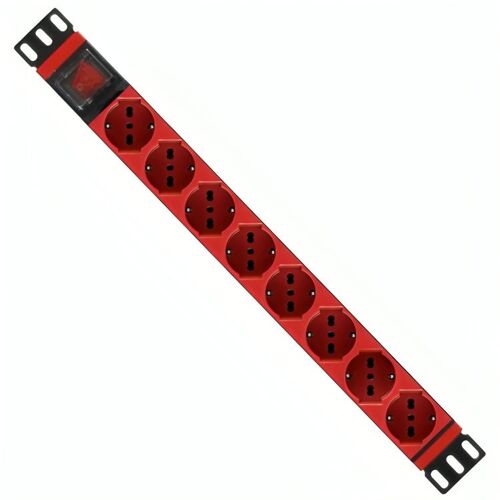 WP WPN-PDU-G01-08/R unité de distribution d'énergie 8 sortie(s) CA 1U Rouge