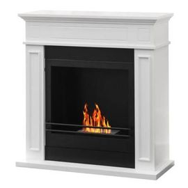 DIVINA FIRE JEFFERSON Intérieure Cheminée autonome Bioéthanol Blanc