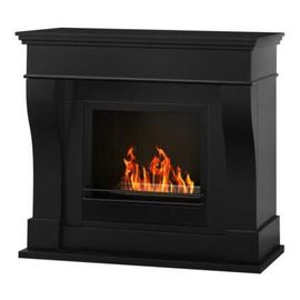 DIVINA FIRE WASHINGTON Intérieure Cheminée autonome Bioéthanol Noir