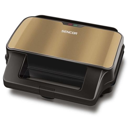 Sencor SSM 9977CH gaufrier et appareil à croque-monsieur 900 W Noir, Champagne