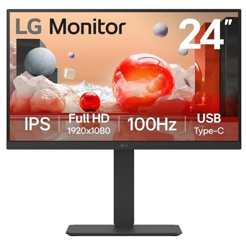 Ecran PC LG 24BA750-B 60,5 cm (23.8") 1920 x 1080 pixels Full HD LCD Noir