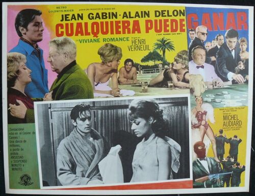 Jean Gabin * Melodie En Sous Sol * Henri Verneuil - 1963 - Affiche De Cinema Originale Mexicaine - Original Mexican Lobby Card - 32*42 Cm * Jean Gabin ; Alain Delon ; Viviane Romance * Michel Audiard
