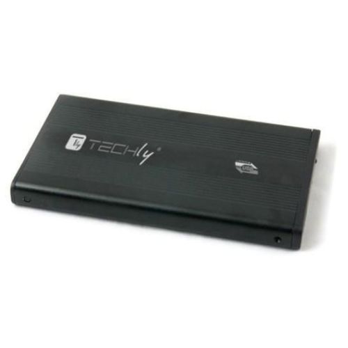 Techly I-CASE SU3-25B Boîtier de disques de stockage Noir 2.5" Alimenté par port USB