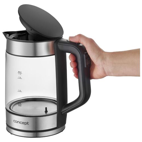 Concept RK4067 bouilloire 1,7 L 2200 W Noir, Transparent