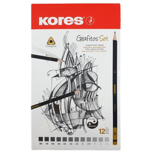 Kores Bb92162 Crayon Graphite Multi 12 Pièce(S)