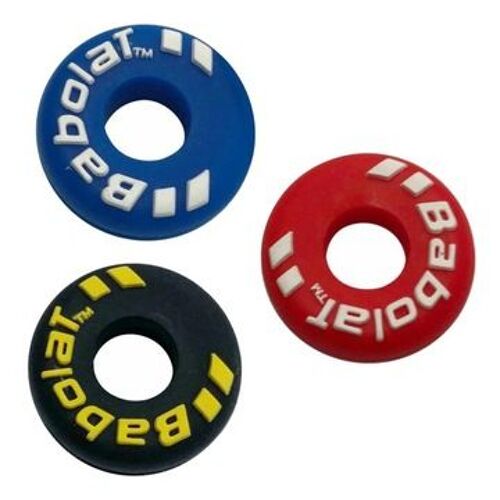 3x Raquette De Tennis Vibration Noir Et Rouge Et Bleu Yd3892