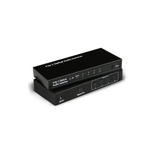 Atlantis Land A04-OP-SW401 commutateur audio Noir