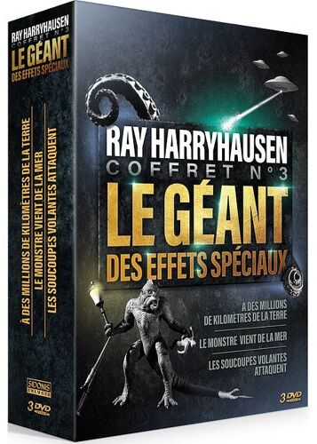 Ray Harryhausen - Coffret N° 3 : Le Monstre Vient De La Mer + Les Soucoupes Volantes Attaquent + À Des Millions De Kilomètres De La Terre - Pack