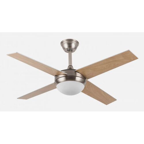 Fabrilamp 159092410 ventilateur Hêtre, Nickel, Argent