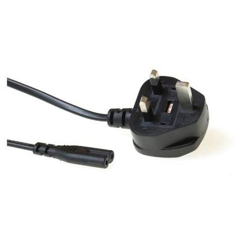 ACT AK5070 câble électrique Noir 1,8 m Prise d'alimentation type G Coupleur C7
