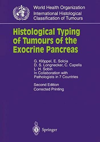 Histological Typing Of Tumours Of The Exocrine Pancreas