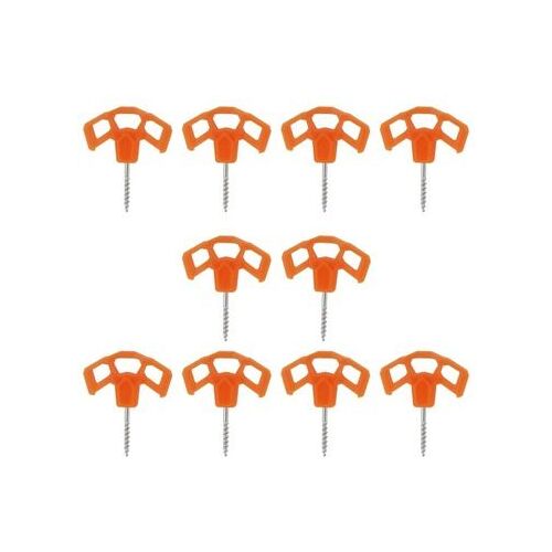 Clous De Terrasse De Camping, Tente Légère, Orange, 10 Pièces Yd3102