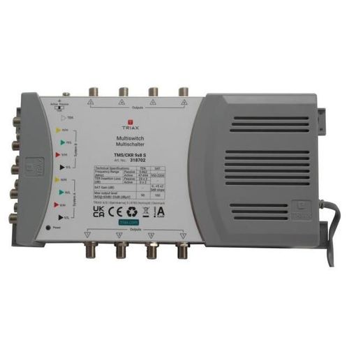 Triax TMS/CKR 9x8 S commutateur multiple satellite 5 entrées 8 sorties