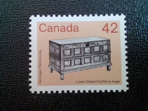 Timbre Canada Yt 998 Coffre En Lin 1987 ( 010904 )