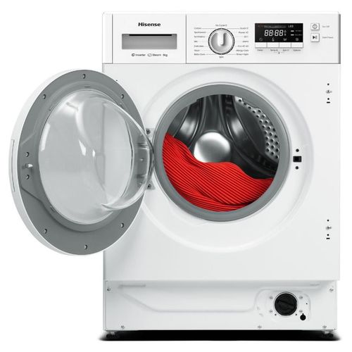 Hisense WF3M841BWIES machine à laver Charge avant 8 kg 1400 tr/min Blanc