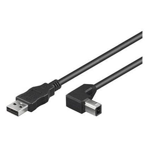 Microconnect USBAB05ANGLED câble USB USB 2.0 0,5 m USB A USB B Noir