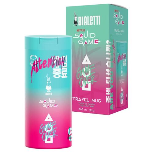 Bialetti Squid Game 360 Ml Multicolore Acier Inoxydable
