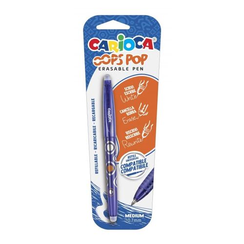 Carioca 41044/02 Stylo À Encre Gel Stylos À Encre Gel Avec Bouchon Noir 1 Pièce(S)