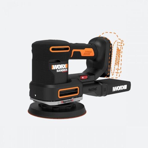 WORX WX820L.9 ponceuse portative Ponceuse à disque 10000 tr/min Noir, Jaune