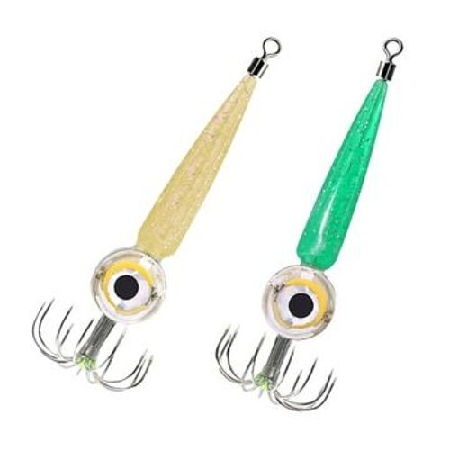 2x Mini Lampe Led Calmar Avec 12 Crochets, Pêche Yd1420