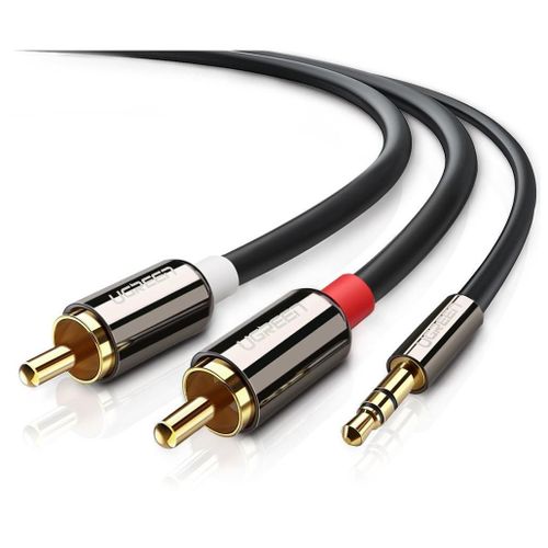 Ugreen 10590 câble audio 3 m 2 x RCA 3,5mm Noir